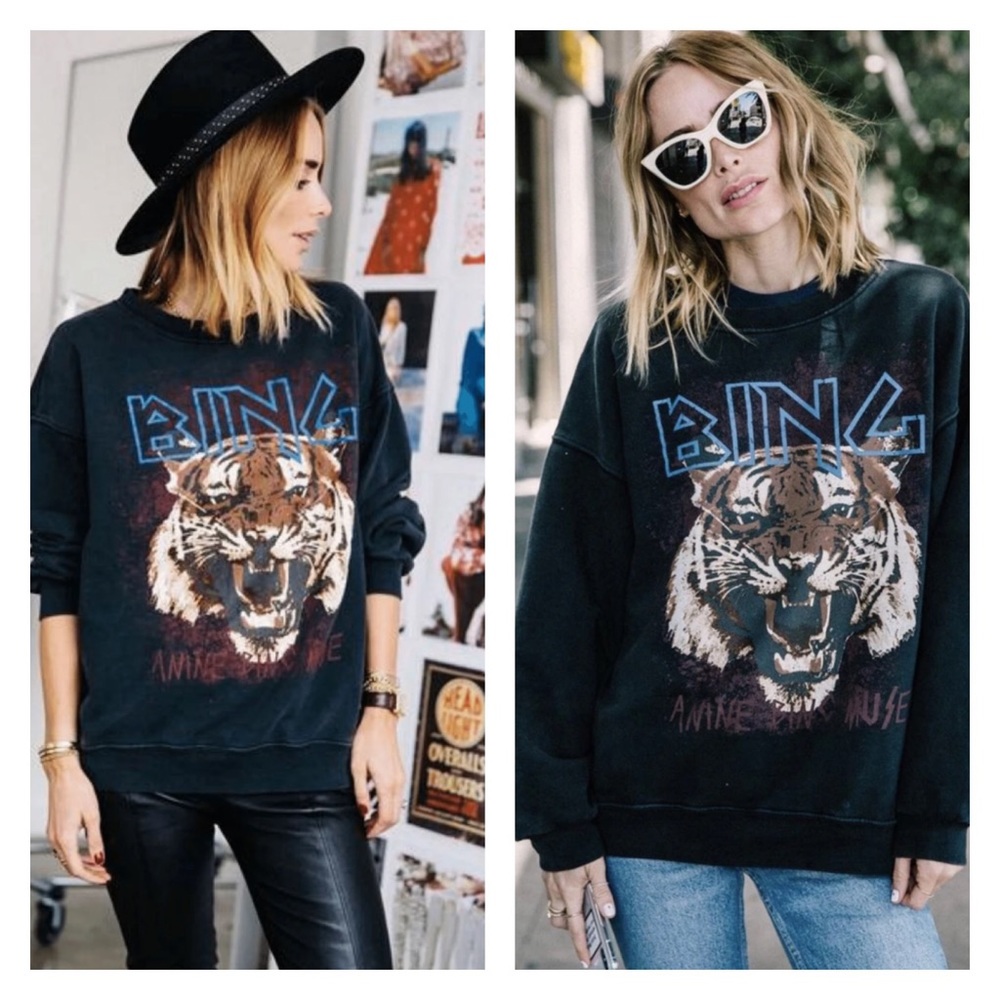 Anine Bing tiger sweatshirt size medium